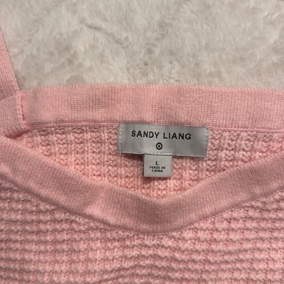 Sandy Liang Pink Knit Tank Top - Picture 3 of 3